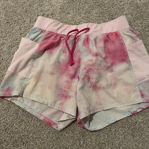 Tek Gear Pink Tie-Dye Shorts- Girls Size 10/12